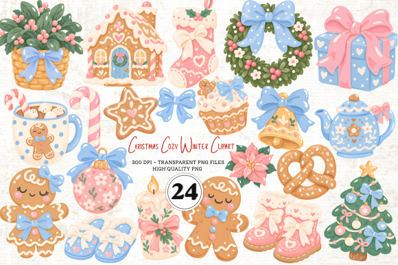 Christmas Cozy Winter Clipart