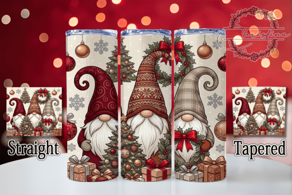 Christmas Elegant Gnome Winter Tumbler