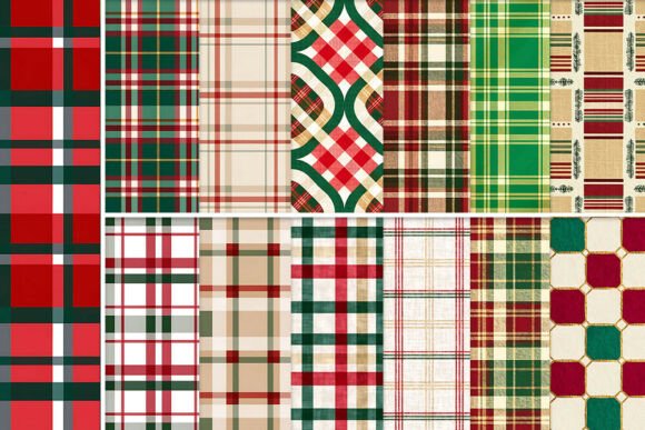 Christmas Plaid Seamless Pattern