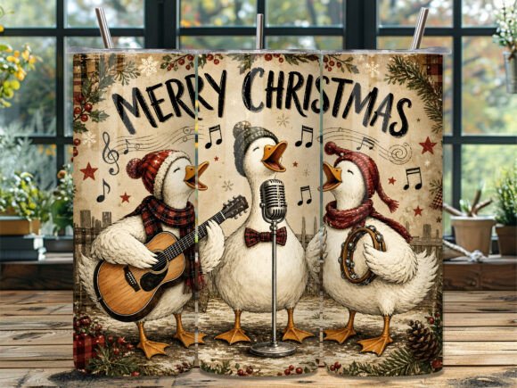 Christmas Singing Ducks 20oz Tumbler