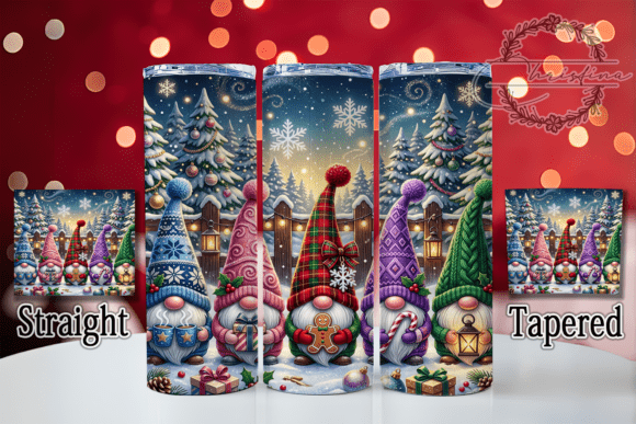 Colorful Christmas Gnome 20oz Tumbler