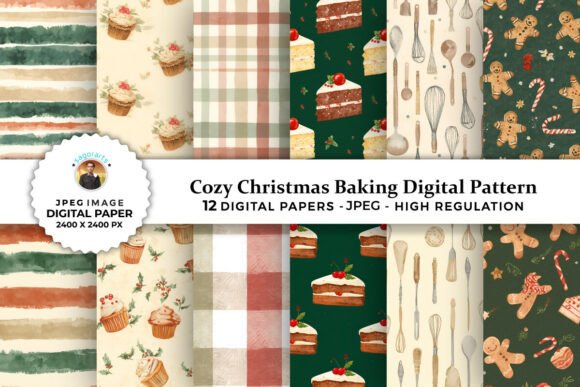 Cozy Christmas Baking Digital Patterns