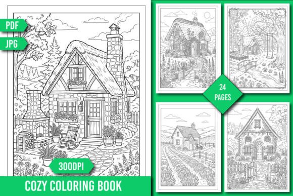 Cozy Cottage Coloring Pages