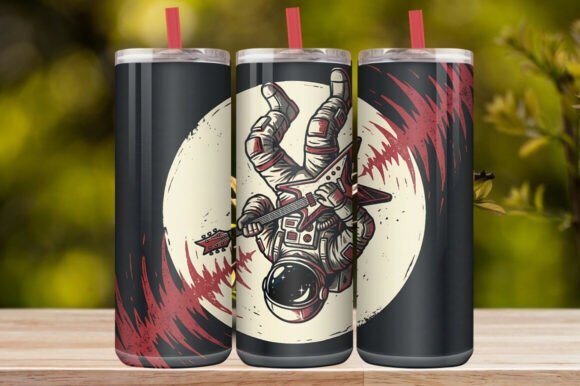 Cute Astronaut Space Tumbler Wrap