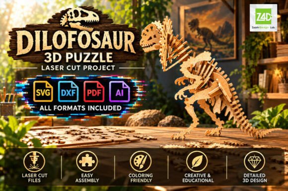 Dilofossaur 3D