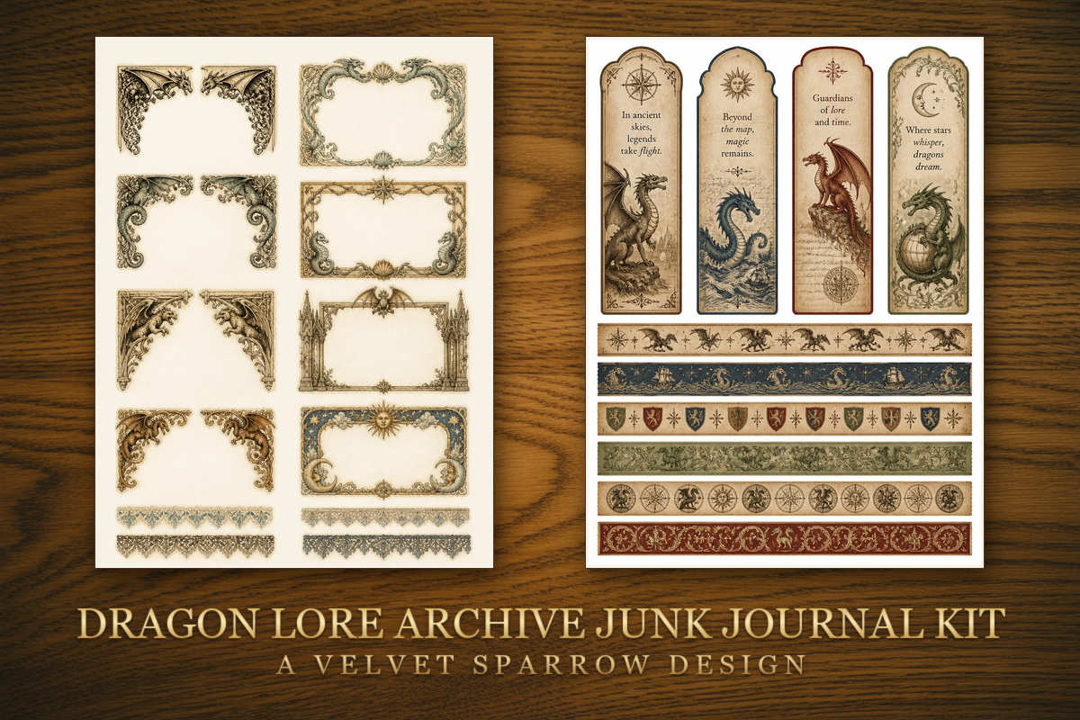 Dragon Lore Archive Junk Journal Kit