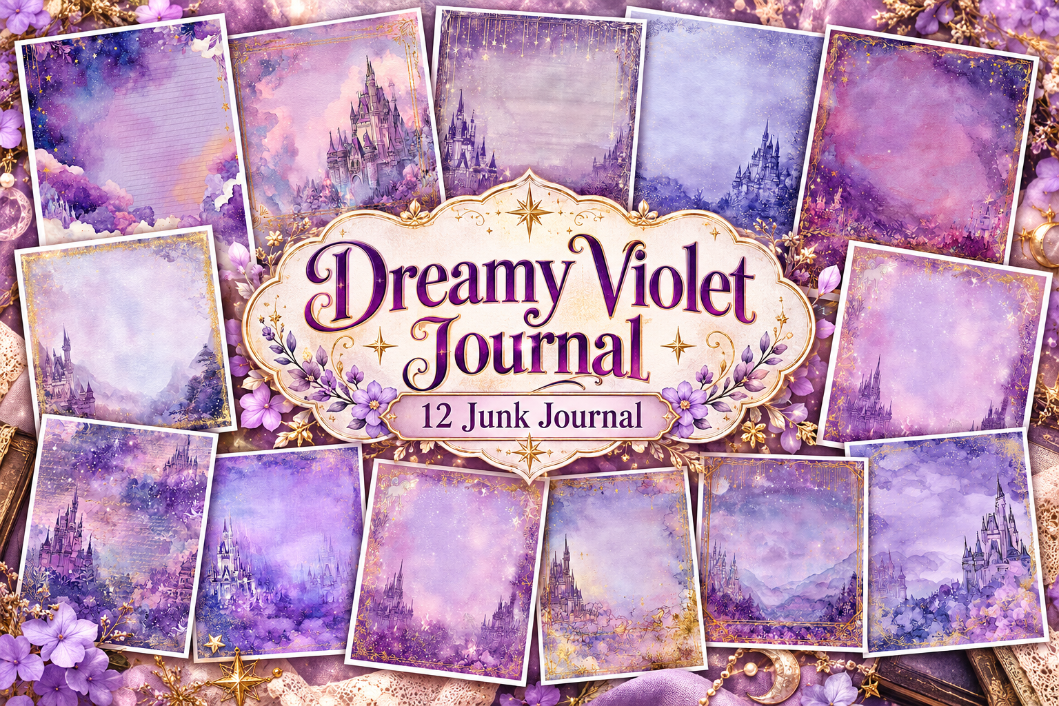 Dreamy Violet Journal
