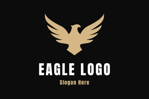 Eagle Logo Silhouette Design Template