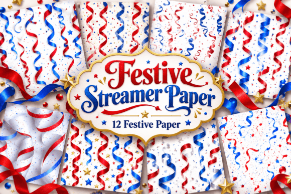 Festive Streamer Paper