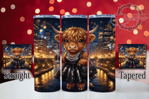 Glam Baby Highland Cow 20oz Tumbler