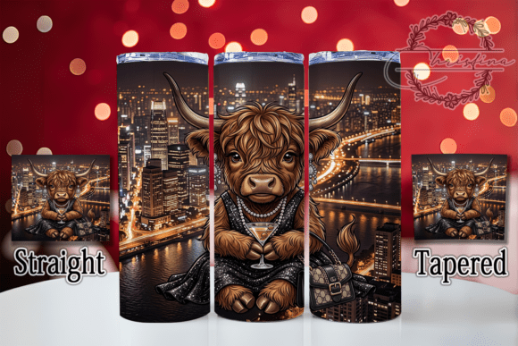 Glam Baby Highland Cow 20oz Tumbler