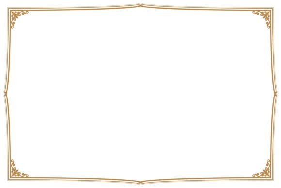 Gold Classic Certificate Frame. 32