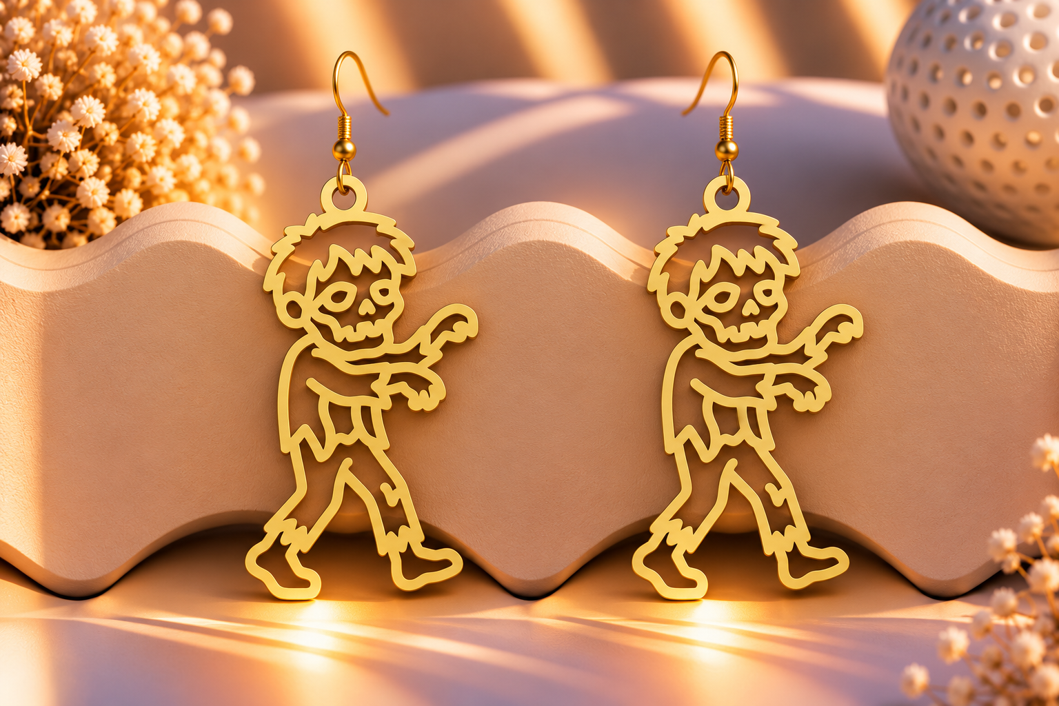 Halloween Zombie Boy Earring