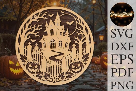 Haunted Castle Halloween SVG