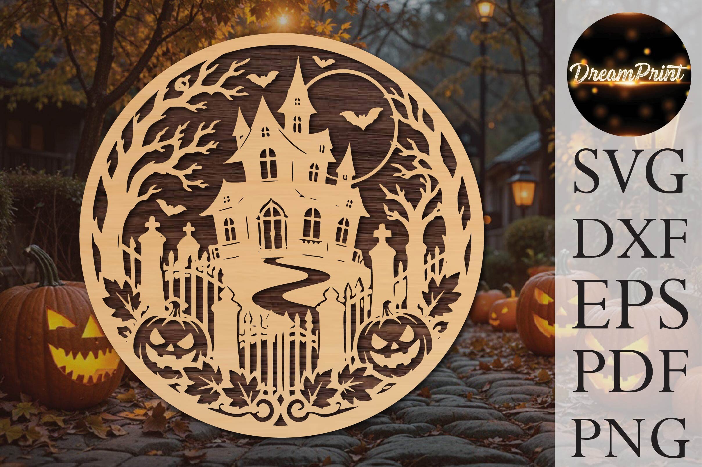 Haunted Castle Halloween SVG