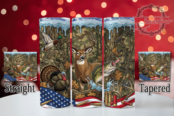 Hunting Fishing Collage 20oz Tumbler