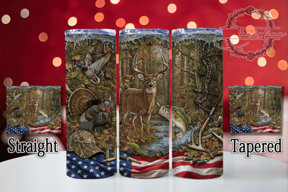 Hunting Fishing Collage 20oz Tumbler