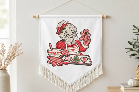 Jolly Santa Christmas Baking Embroidery