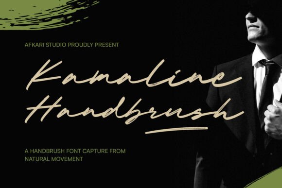 Kamaline Handbrush Font - Lettering Fonts Aesthetic