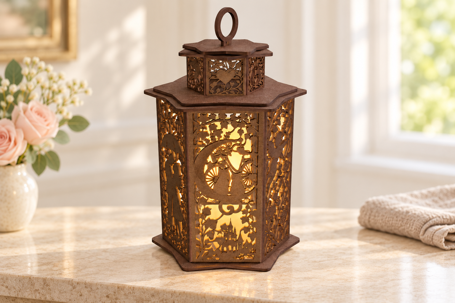 Love Stories Valentine Lantern Design