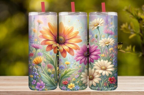 Magic Garden Floral Tumbler Wrap