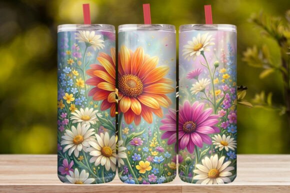 Magic Garden Floral Tumbler Wrap