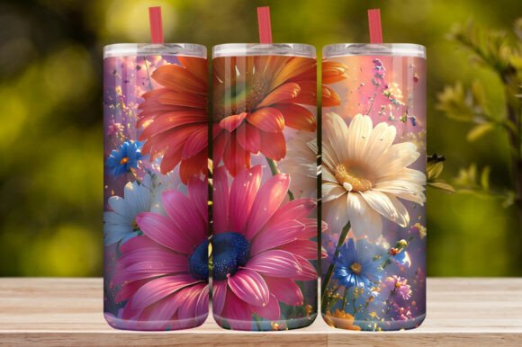 Magic Garden Floral Tumbler Wrap