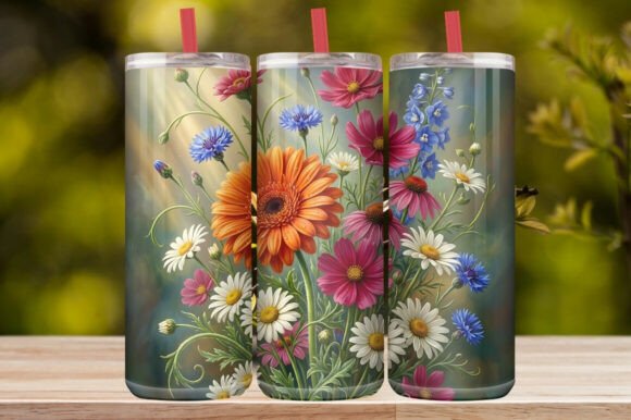 Magic Garden Floral Tumbler Wrap