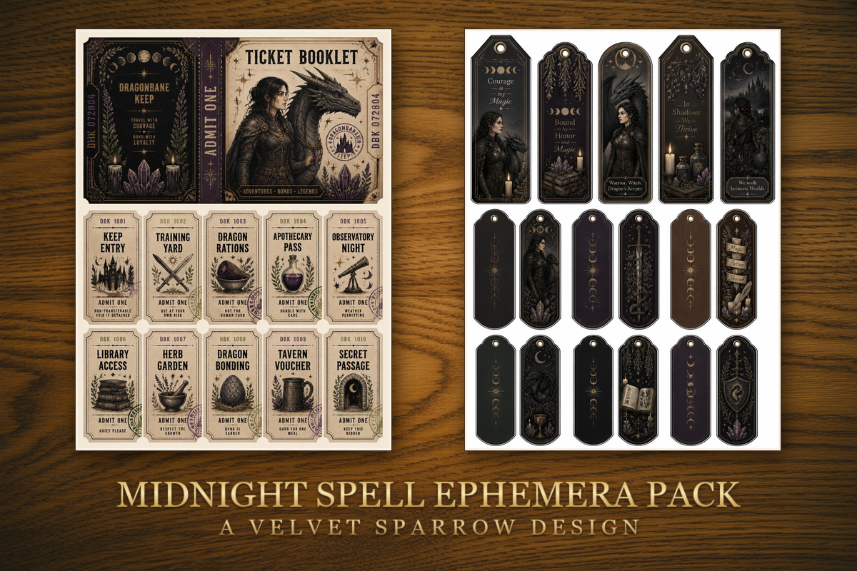 Midnight Spell Ephemera Pack