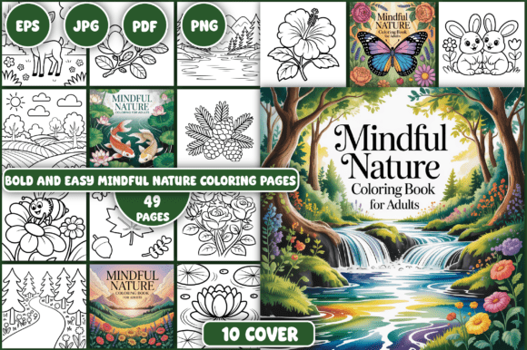 Mindful Nature Coloring Pages