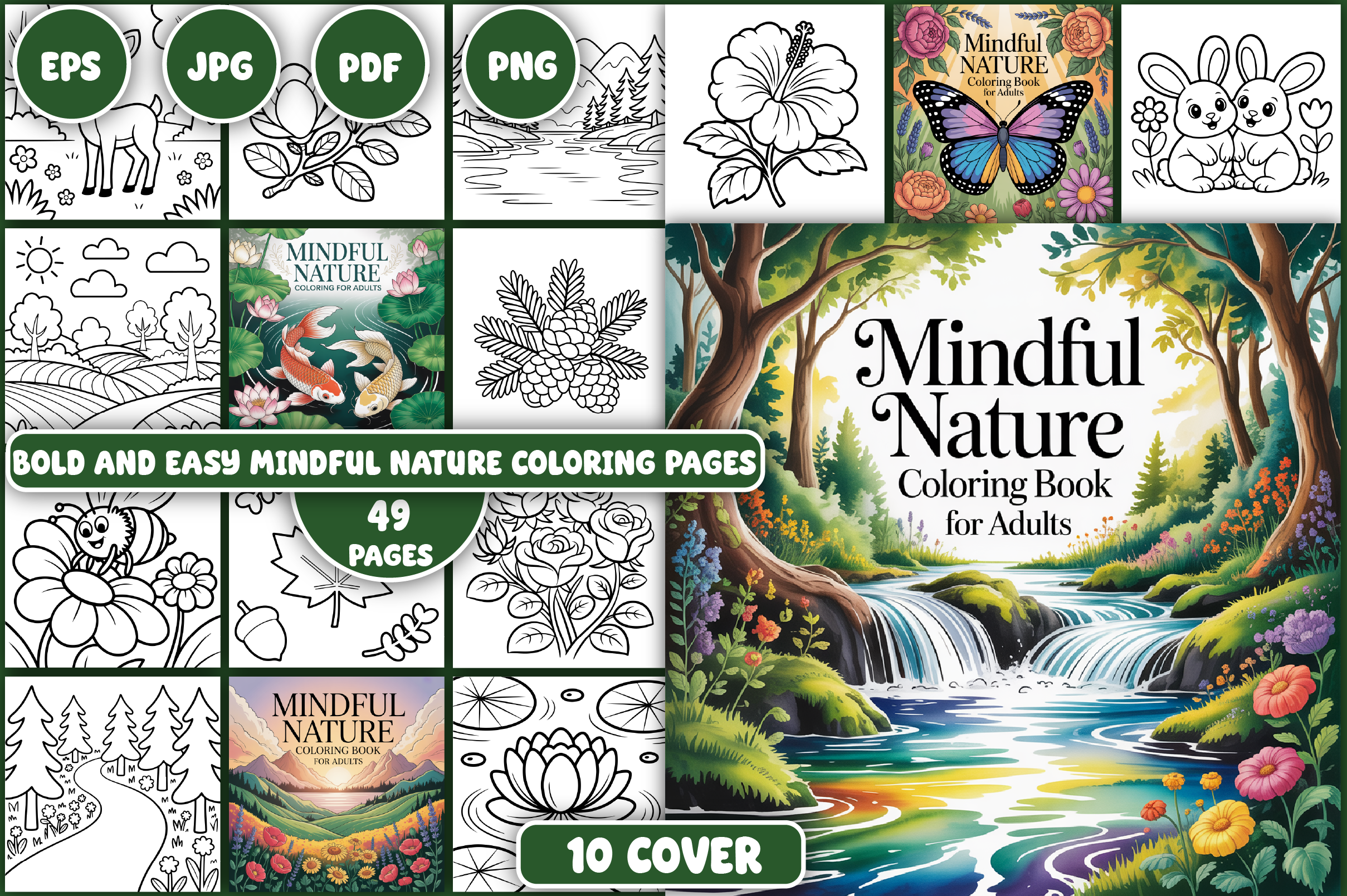 Mindful Nature Coloring Pages