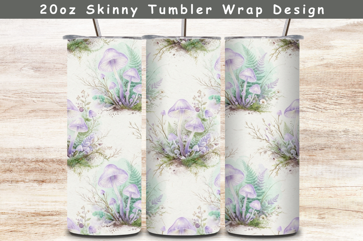Mushrooms Moss 20oz Tumbler Wrap,Tumble