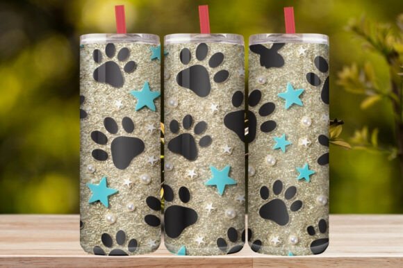 Paw Print Tumbler Wrap