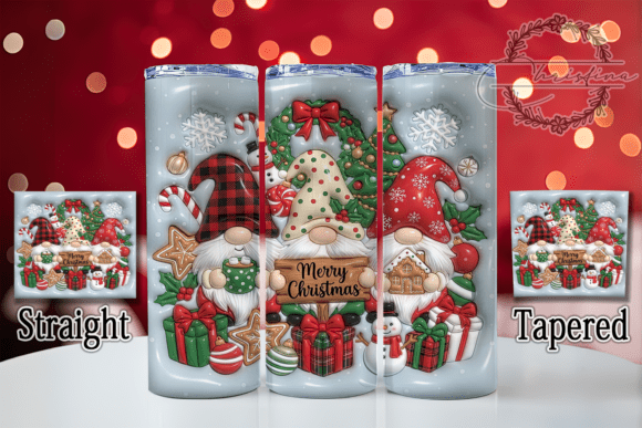 Puffy Gnome Christmas 20oz Tumbler