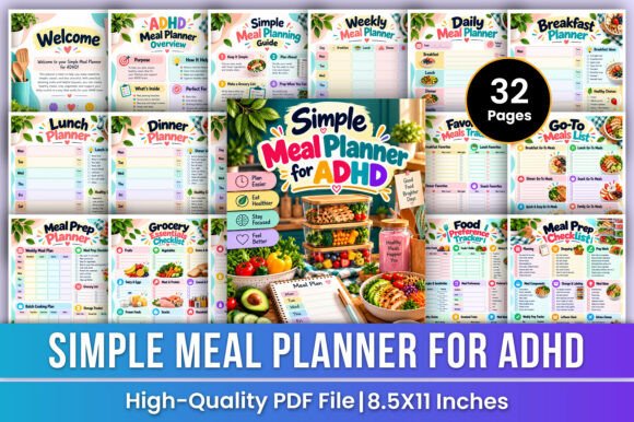 Simple Meal Planner for ADHD | Easy Meal