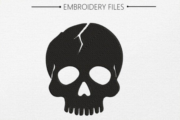 Skull Embroidery Design