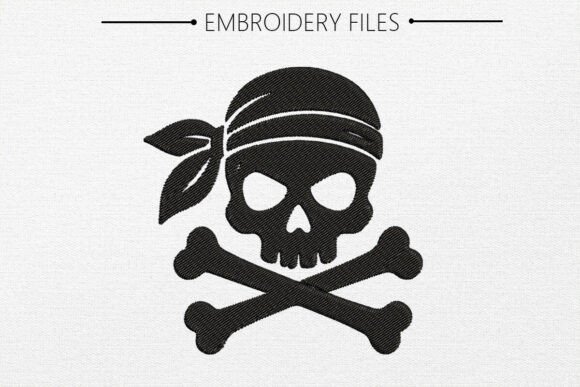 Skull Embroidery Design