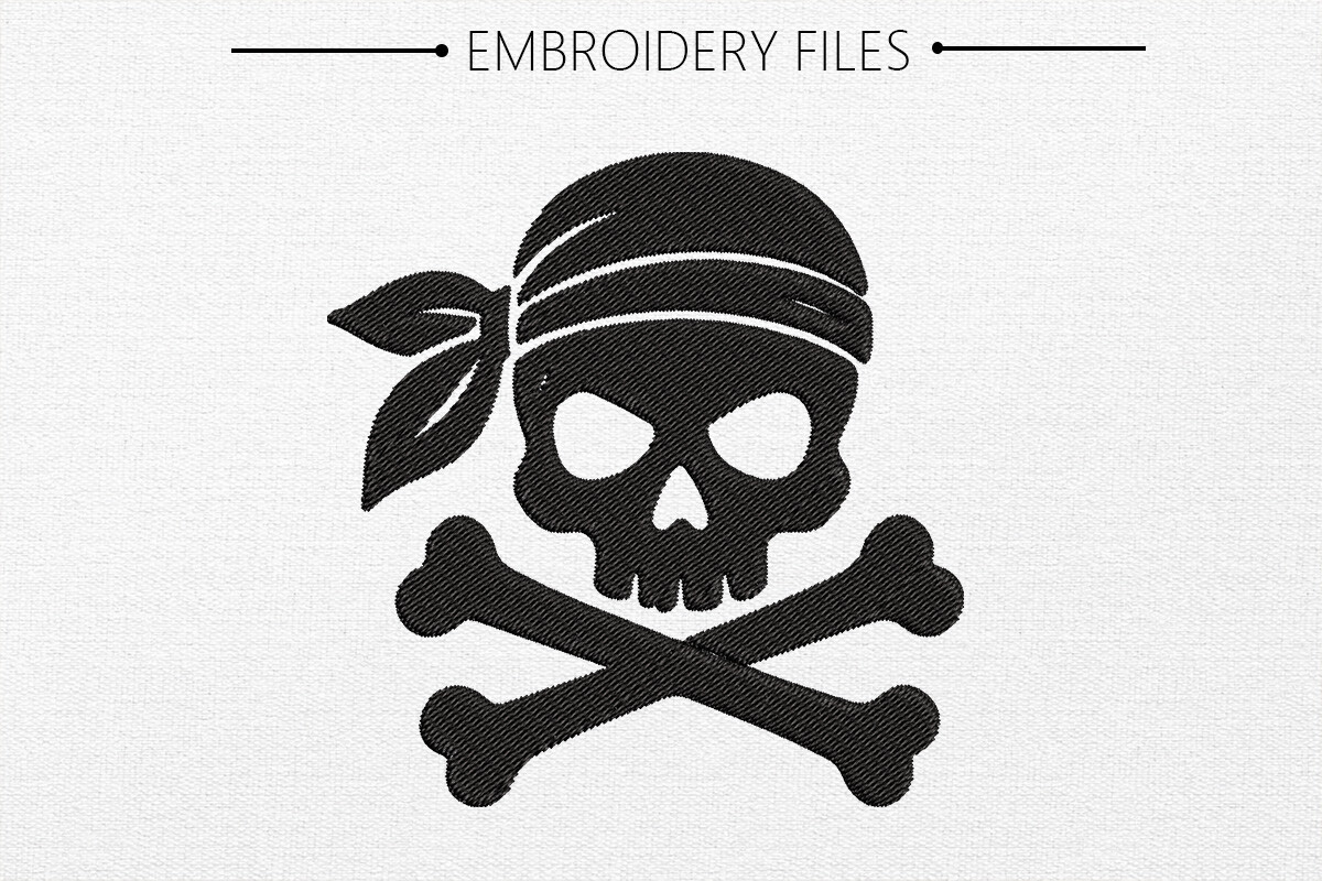 Skull Embroidery Design