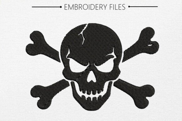 Skull Embroidery Design