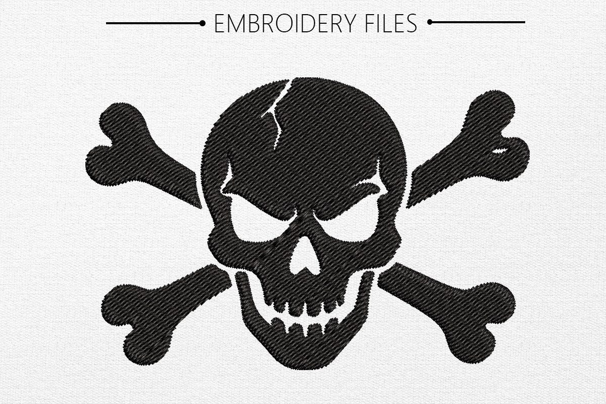 Skull Embroidery Design