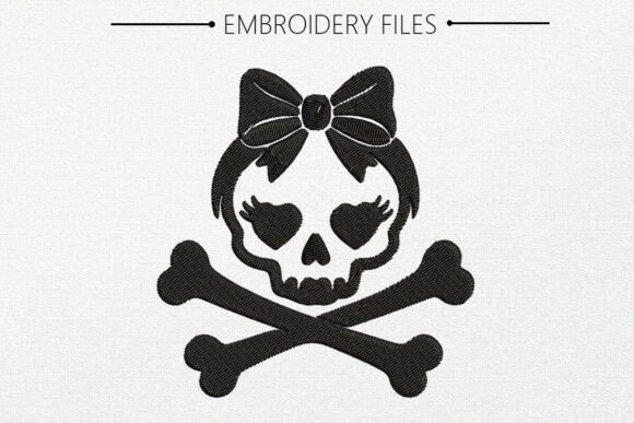 Skull Embroidery Design