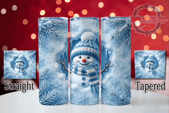 Smiling Snowman Winter 20oz Tumbler