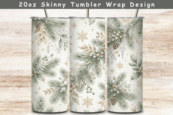 Snowy Christmas 20oz Tumbler Wrap,Tumble