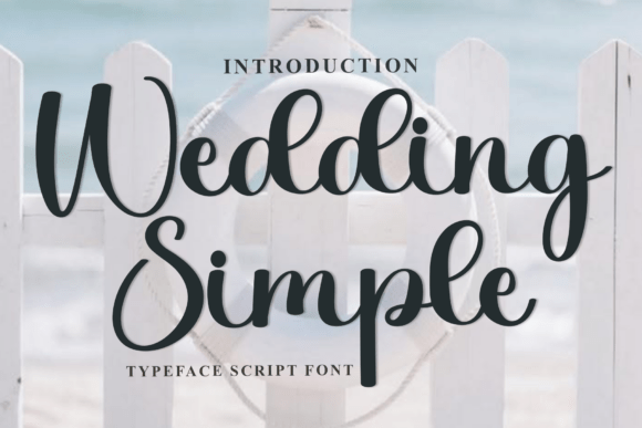 Wedding Simple Font - Lettering Fonts Design