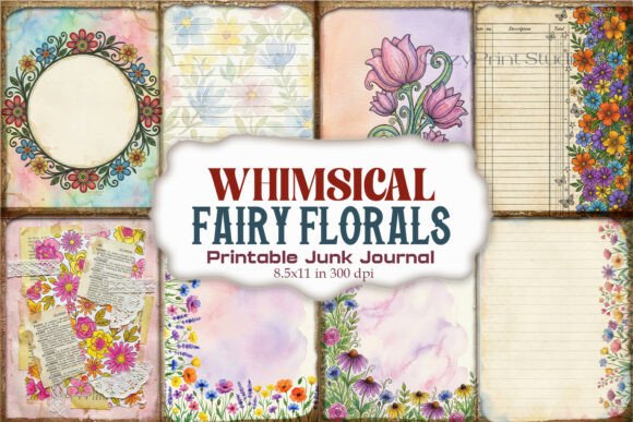 Whimsical Fairy Florals Junk Journal