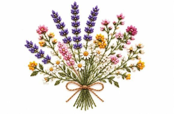 Wildflower Hand Embroidery Pattern