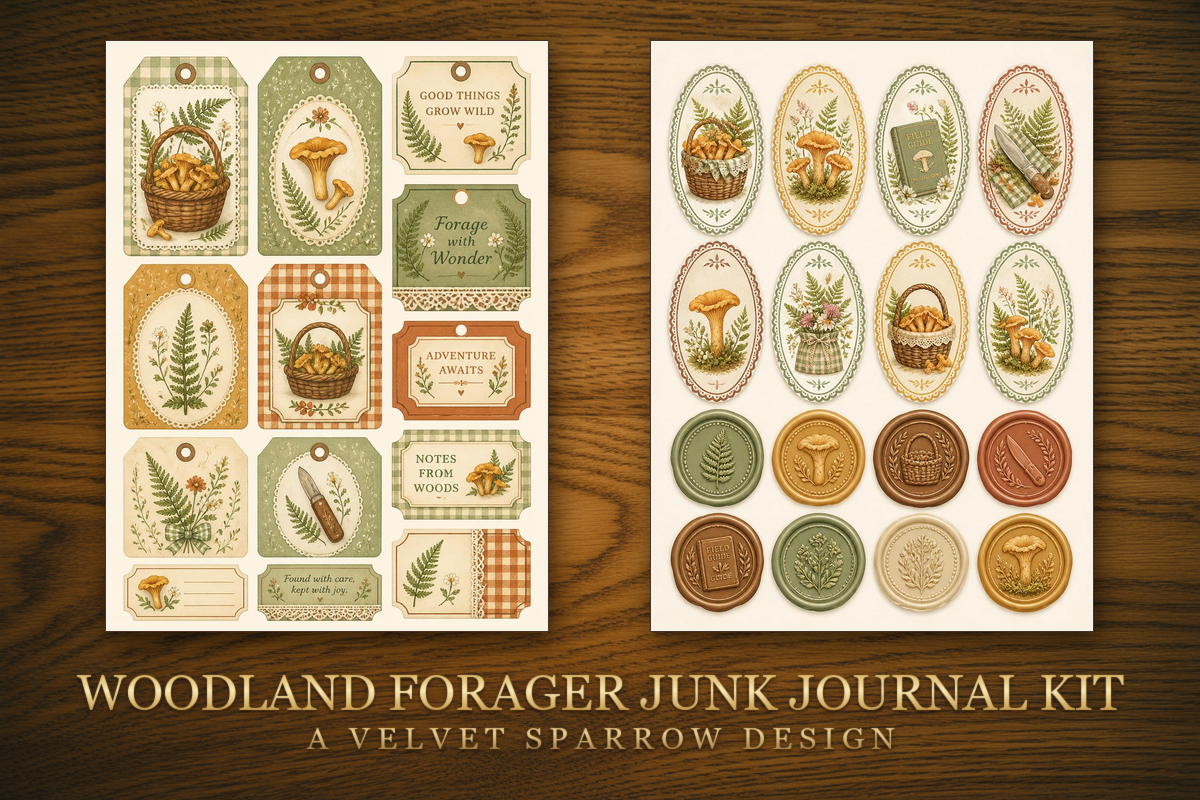 Woodland Forager Junk Journal Kit