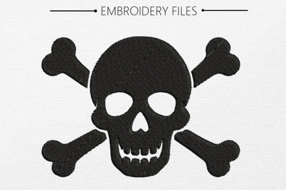 Skull Embroidery Design