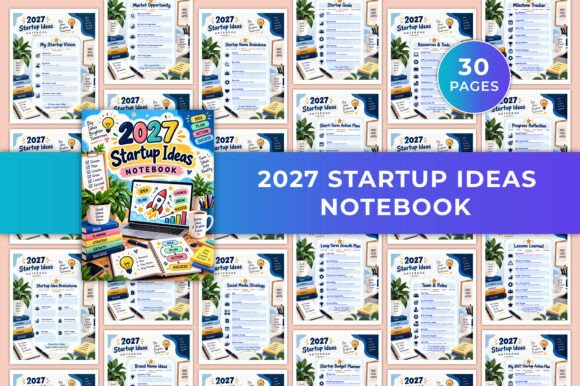 2027 Startup Ideas Notebook KDP