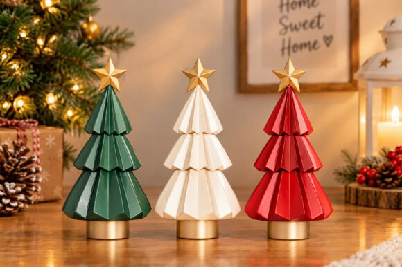 3D Ribbed Christmas Ornament STL File - Set of 2 Printable Holiday Decor - Image 18